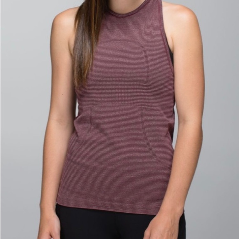 Lululemon Run Swiftly Tech Tank
Tonka Stripe Heathered Bordeaux Drama Bordeaux